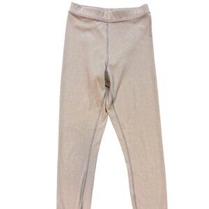 ALO tan ribbed leggings gym workout yoga casual leisure EUC Size Small